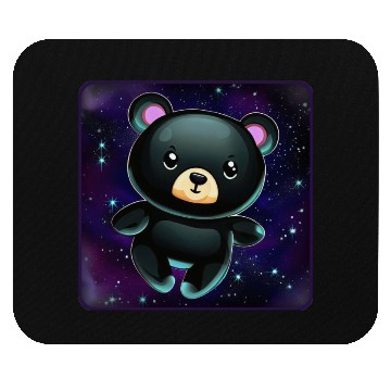Discover Black Bear In Space Mouse Pads