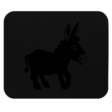 Discover Donkey Vector - Single Color Mouse Pads