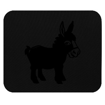 Discover Donkey Vector - Single Color Mouse Pads