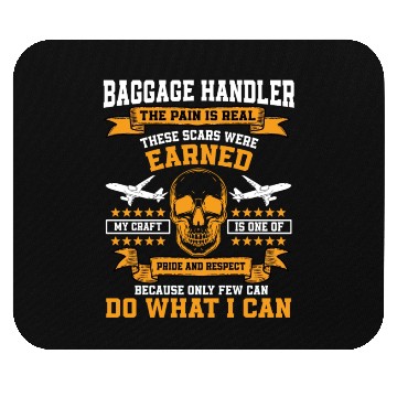 Discover Proud Baggage Handler Saying Aircraft Ramp Agent Mouse Pads