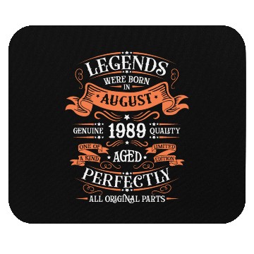 Discover August 1989 anniversary 1989 legends August Mouse Pads