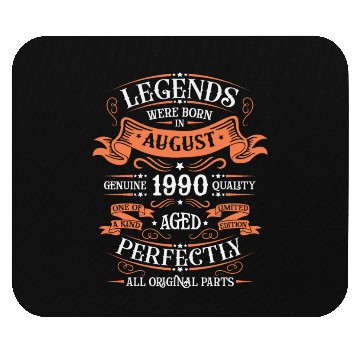 Discover August 1990 anniversary 1990 legends August Mouse Pads