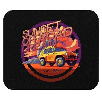 Discover Desert Car Sunset Offroad Dream 5000 - DIGITAL Mouse Pads