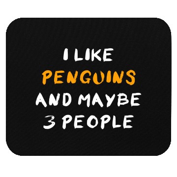 Discover Penguins And 3 People Mouse Pads