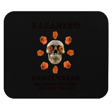 Discover Habanero Dance Cream Mouse Pads