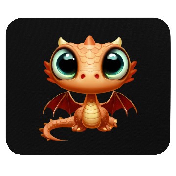 Discover CUTE BABY DRAGON FANTASY MEDIEVAL TIMES Mouse Pads