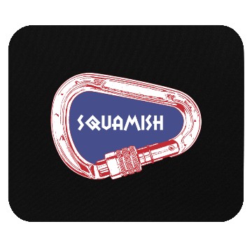Discover Squamish Rock Climbing Carabiner Mouse Pads