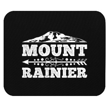 Discover Mount Rainier climber Hiker Mountains Mouse Pads