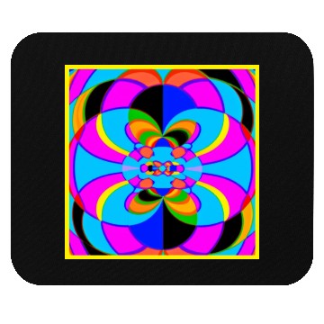 Discover Fresh Colorful Neon Patterns Art Mouse Pads