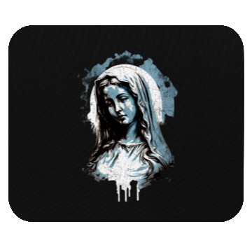 Discover Vintage Virgin Mary - Distressed Design Mouse Pads
