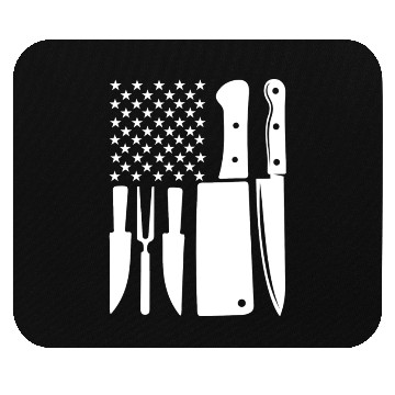 Discover Chef Usa Flag Mouse Pads