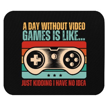 Discover Retro Sunset Video Game Lover Mouse Pads