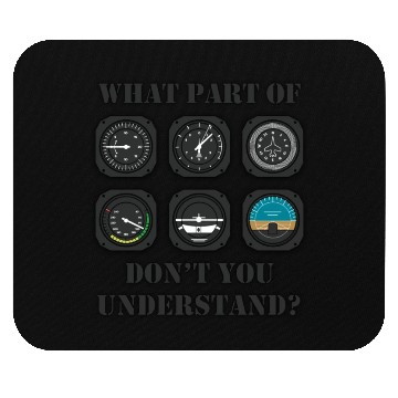Discover Funny Pilot - Aviation Airline Pilot Instruments Mouse Pads