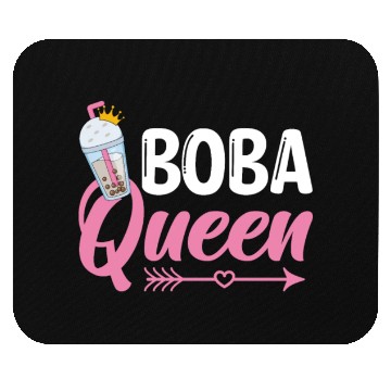 Discover Boba Queen Bubble Tea Lover Boba Tea Drinker Mouse Pads