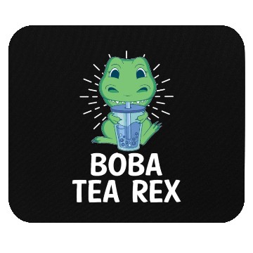 Discover Boba Tea Rex Bubble Tea Lover Boba Tea Drinker Mouse Pads