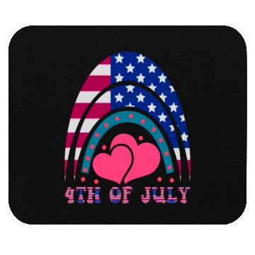 Discover 4th of July, Love America Mouse Pads