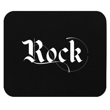Discover black and white rock typography Mouse Pads