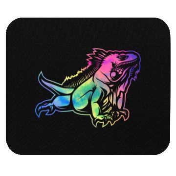 Discover Colorful Lizard Iguana Reptile Lover Mouse Pads