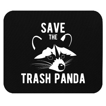Discover Save The Trash Panda Raccoon Mouse Pads