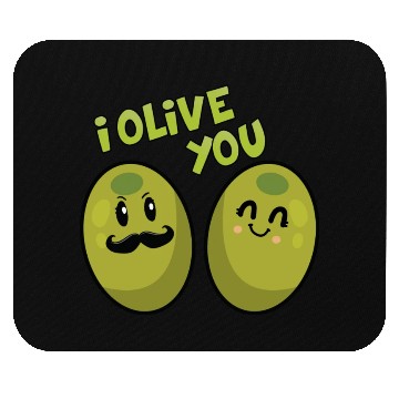 Discover Green Olives Valentine Olive You Mouse Pads