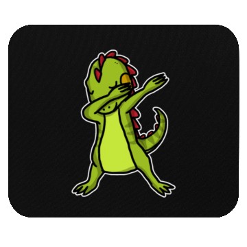 Discover Funny Dabbing Iguana Dab Dance Reptile Lover Mouse Pads