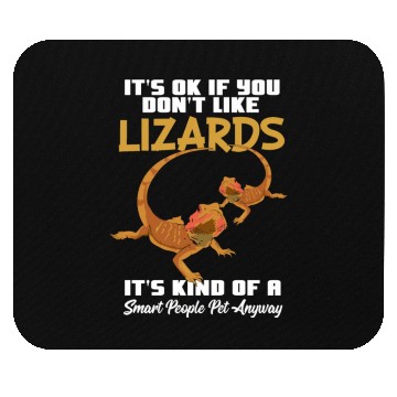Discover Funny Lizard Pet Smart People Mouse Pads