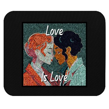 Discover Love Is Love - colorful graphic Mouse Pads