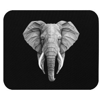 Discover geometric elephant Mouse Pads