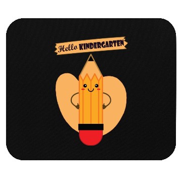 Discover HELLO KINDERGARTEN - A Pencil has a heart Mouse Pads