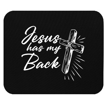 Discover Jesus Has My Back 2 Mouse Pads