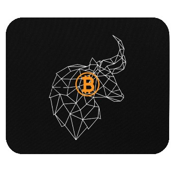 Discover Bitcoin Bull Mouse Pads