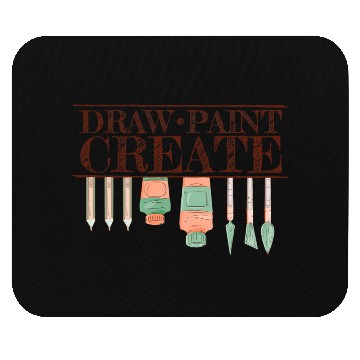 Discover Draw Paint Create For Art Teacher Painter Mouse Pads