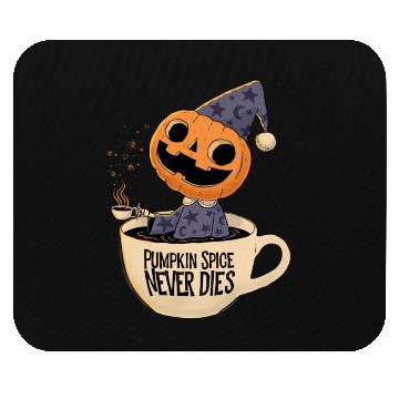 Discover Pumpkin Spice Never Dies Mouse Pads