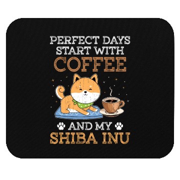 Discover Shiba Inu Dog Lover Puppy Breeder Coffee Drinker Mouse Pads