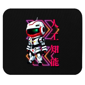 Discover Chibi Mecha: A Cute Cyberpunk Design 4 Mouse Pads