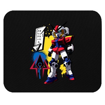 Discover Chibi Mecha: A Cute Cyberpunk Design 10 Mouse Pads