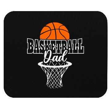 Discover Basketball dad fathers day Mouse Pads