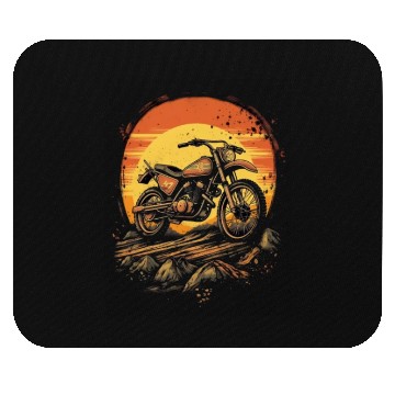 Discover Dirt Bike Motorcycle Motorbike MX Biker Retro Mouse Pads