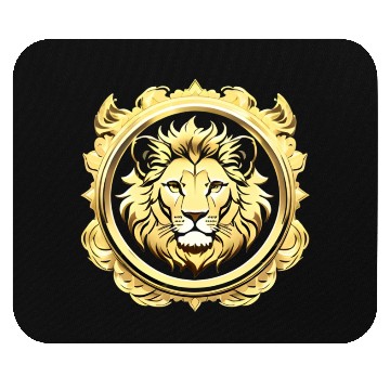 Discover Golden Lion Mouse Pads