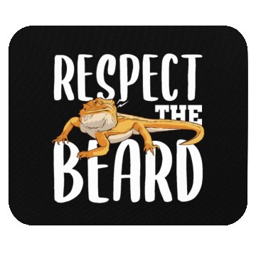 Discover RESPECT THE BEARD Gifts Reptile Lover Keeper Mouse Pads