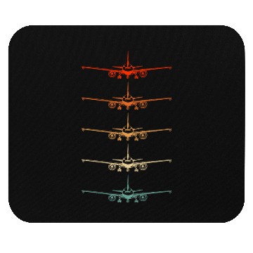 Discover Airplane Flying Airline Aviation Vintage Mouse Pads
