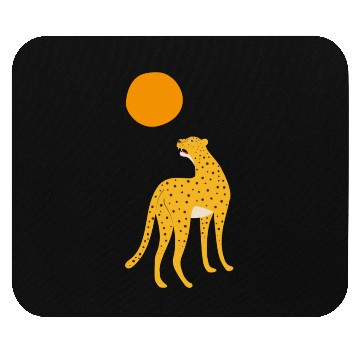 Discover Roaring Leopard And Sun Mouse Pads