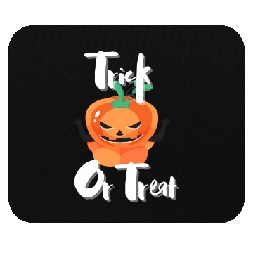 Discover Scary Trick Or Treat Pumpkin Mouse Pads
