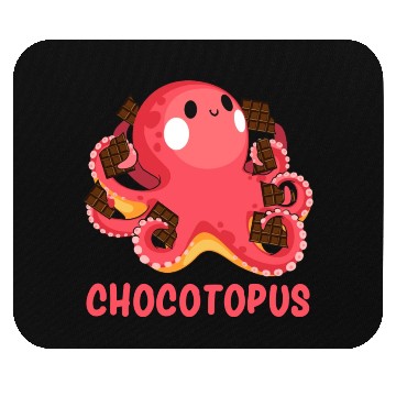 Discover Chocotopus Octopus Funny Sweet Tooth Mouse Pads