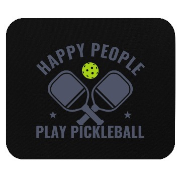 Discover Pickleball Happy People Play Pickleball Funny Mouse Pads