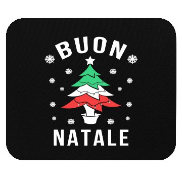 Discover Italian Flag Tree Buon Natale Mouse Pads