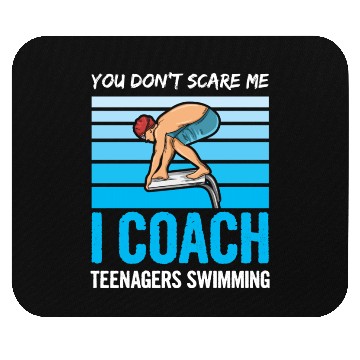 Discover Swimming Design For A Swim Coach Mouse Pads