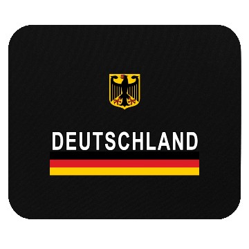 Discover Deutschland Flag And Emblem Germany Mouse Pads