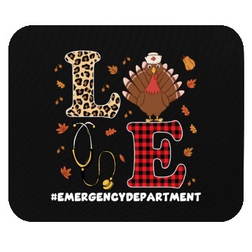 Discover Emergency Department Thanksgiving Outfit Mouse Pads
