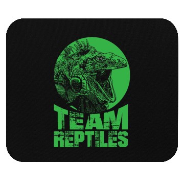 Discover Yawning Common Green Iguana Mouse Pads